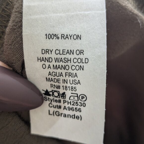 Olive Green Ruffled Off-Shoulder Jumpsuit Size Large Women - Picture 4 of 7